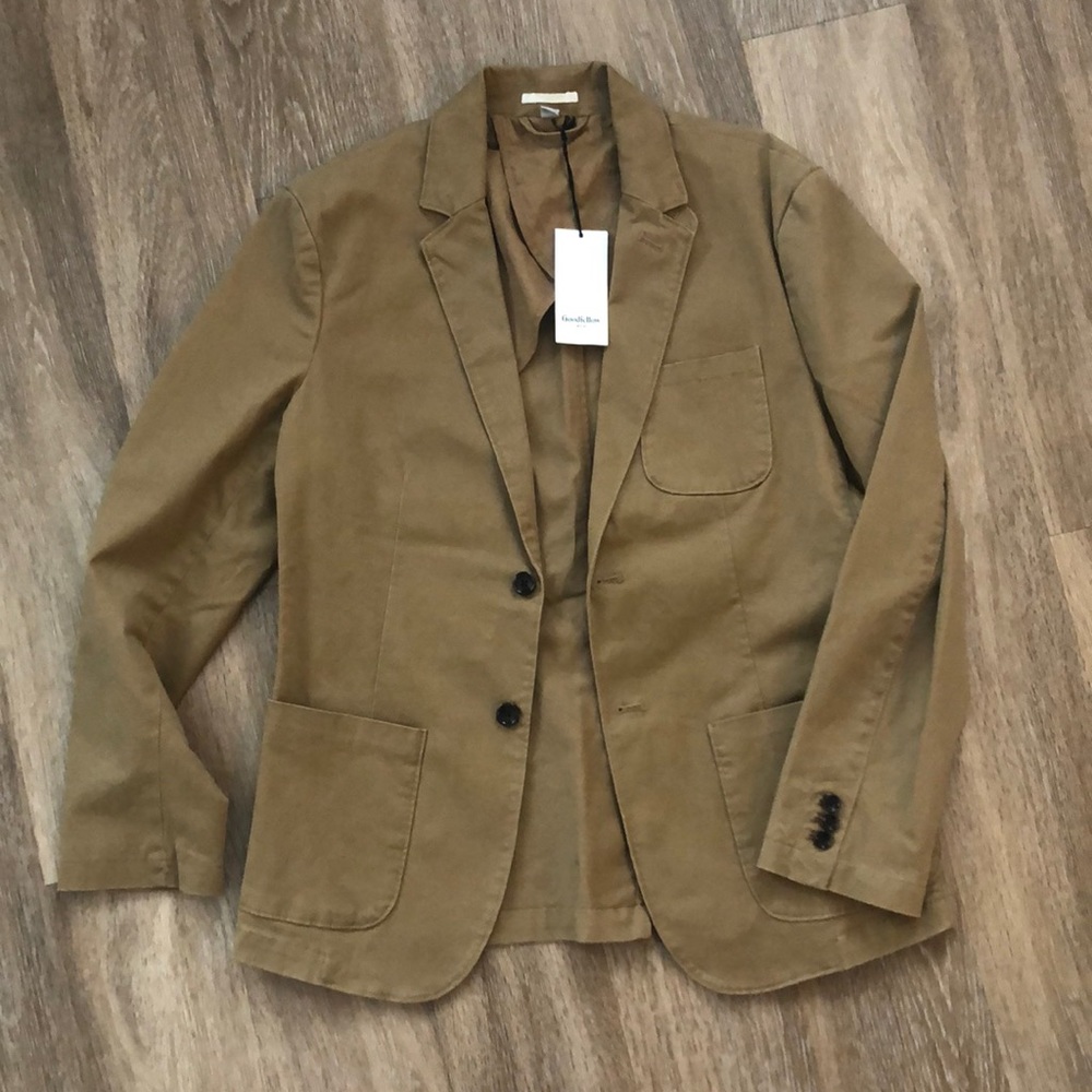 Goodfellow Tan Casual Cotton Blazer. Size Medium.